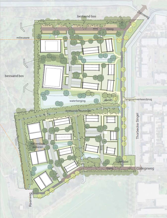 Op de locatie Achter de Hoeven komen woningen. Dat besloot de gemeenteraad op 23 april 2020. Daarbij vinden we het belangrijk dat zo veel mogelijk groen behouden blijft.
Voor het groengebied Achter de Hoeven bestaat al geruime tijd de wens om hier woningbouw te ontwikkelen en zo een aanzienlijke bijdrage te leveren aan de woningbouwopgave van de gemeente. De locatie is namelijk de laatste grootschalige binnenstedelijke locatie waar dit kan. Het aanwezige groen in het gebied wordt erg gewaardeerd. Met de ontwikkeling wordt geprobeerd zoveel mogelijk van het waardevolle groen te behouden.
