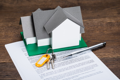 Stockfoto huis contract